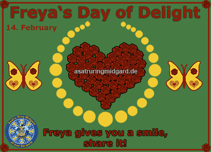 freyas day of delight brings us joy - asatru ring midgard