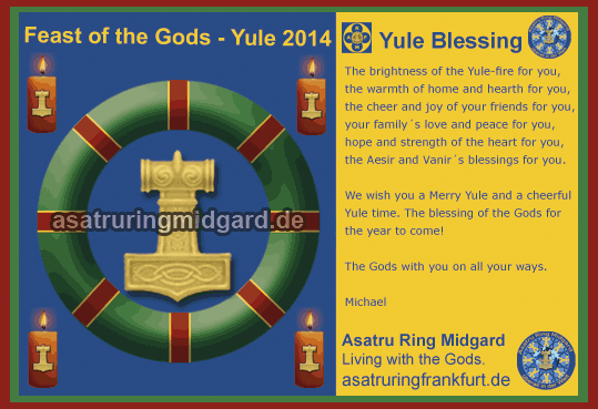 Yule Blessing- Asatru Ring 