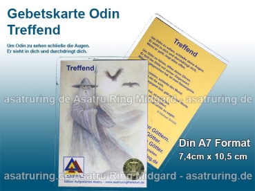 Gebetskarte Treffend (Odin) Din A7