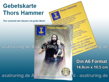 Gebetskarte Thors Hammer
