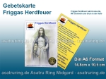 Gebetskarte Friggas Herdfeuer