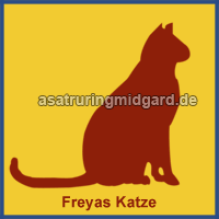 Freyas Katze ist ihr göttliches Symbol